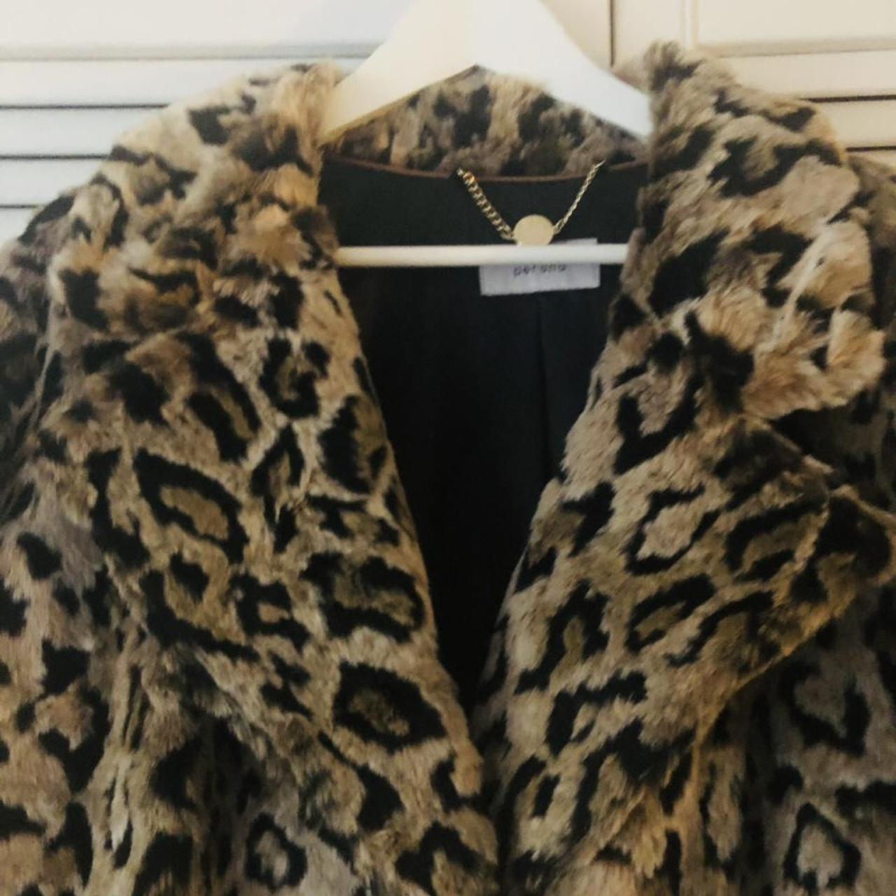 leopard print coat size 18