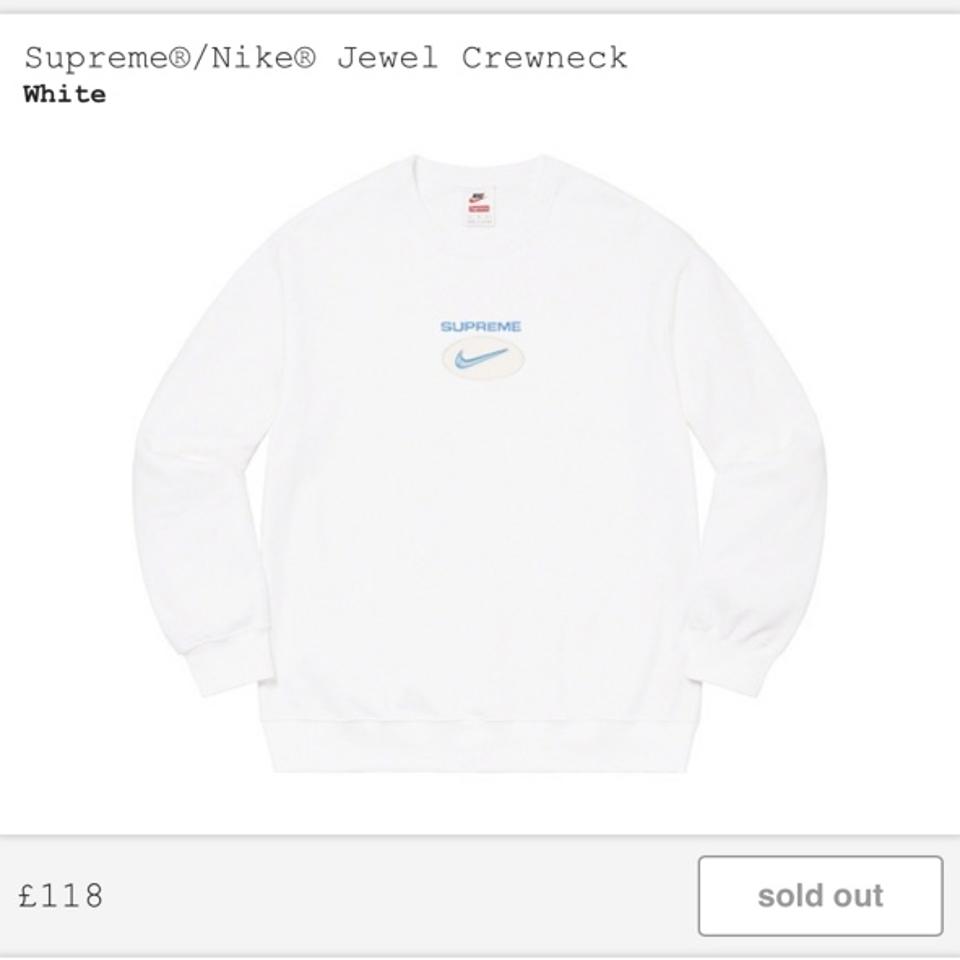 SOLD* Nike X Supreme Jewel Crewneck ✓ 🔰Size:... - Depop