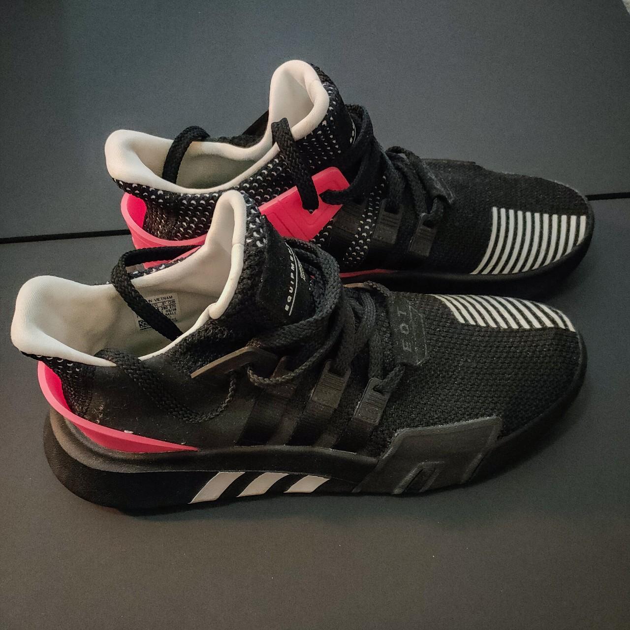 Black and red adidas eqt best sale