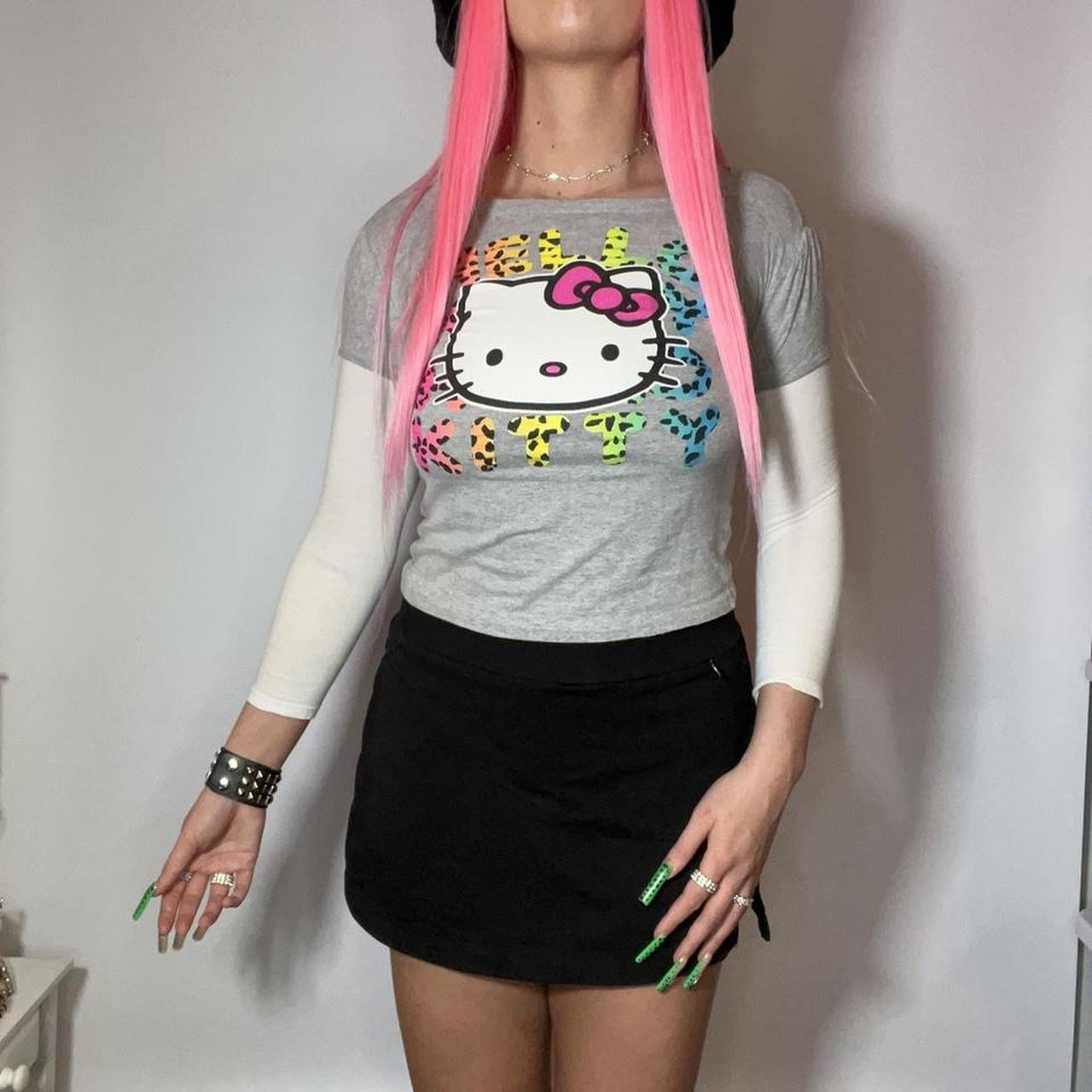 Y2K “Chanel” Hello Kitty Baby Tee - Small