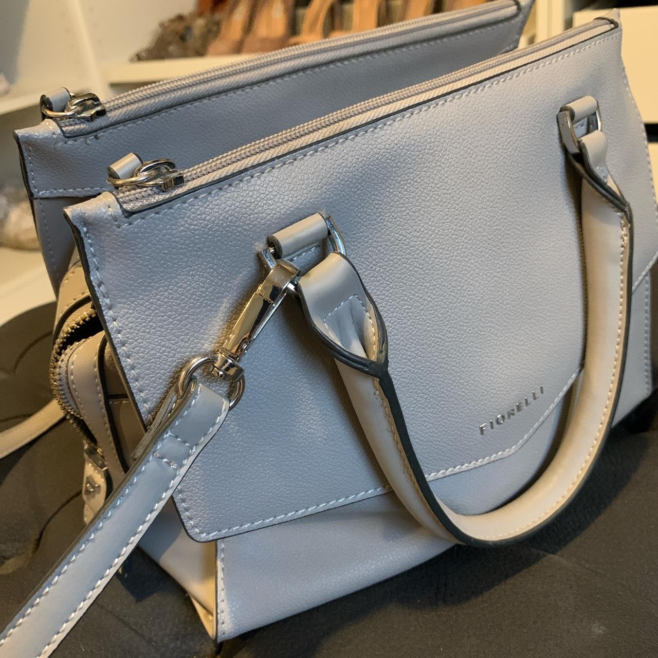 Grey, leather ‘Fiorelli’ bag. Medium sized, perfect... - Depop