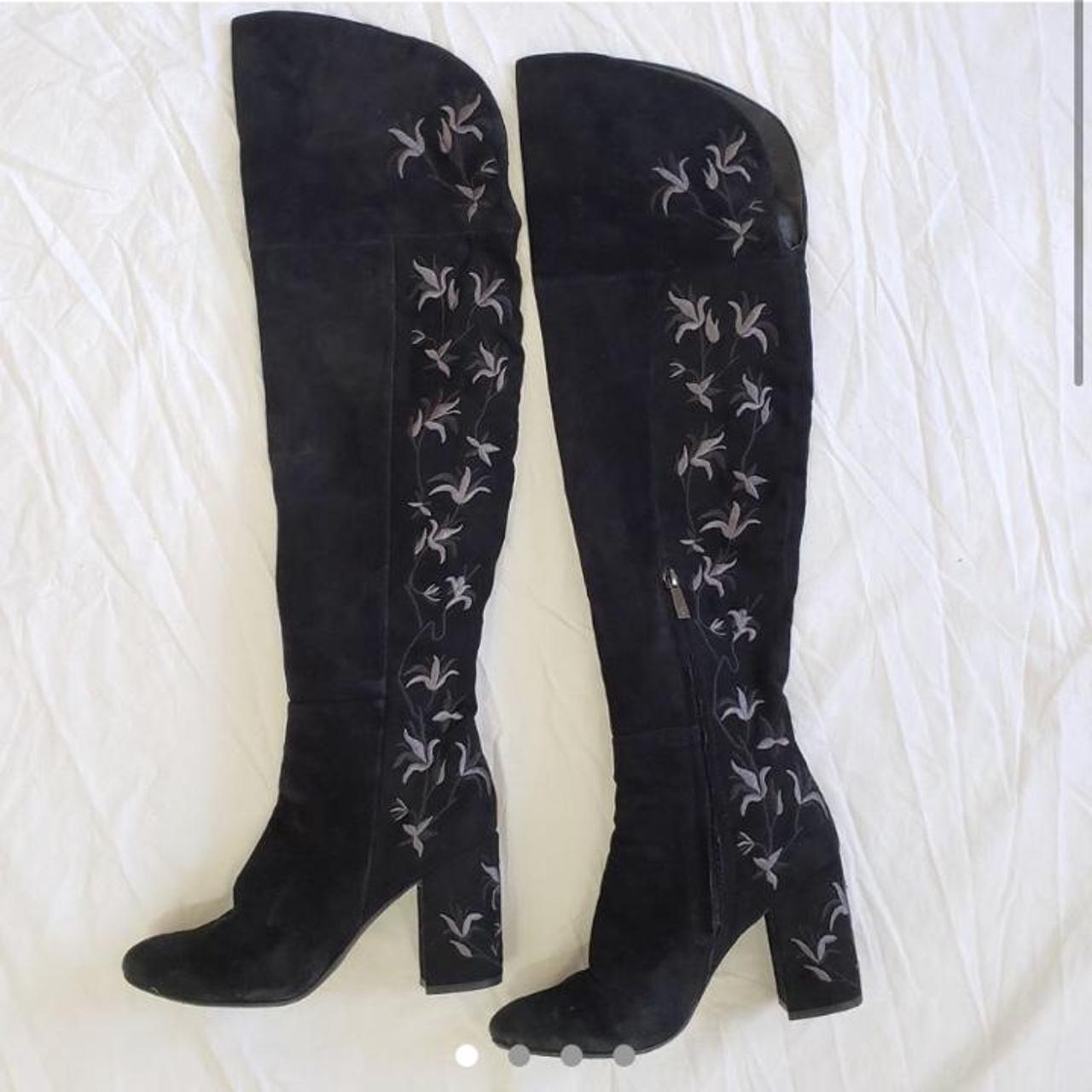 kenneth cole embroidered boots