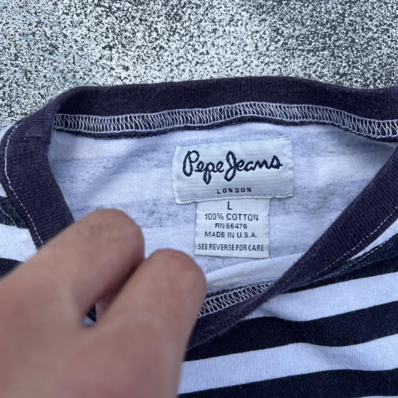 Pepe Jeans Men's Black and White T-shirt (4)