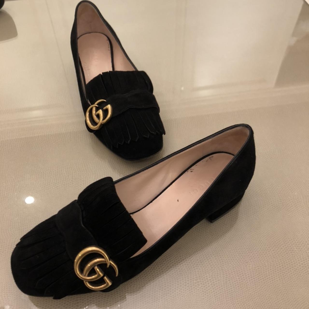 Gucci suede sale ballet flat