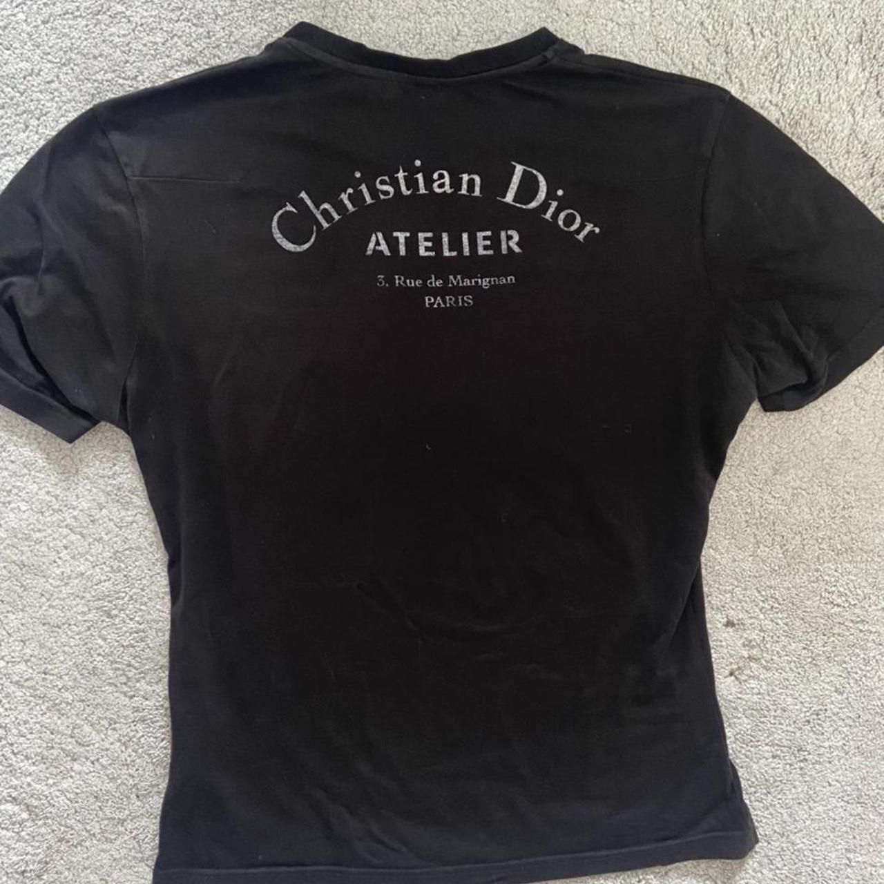 New Christian Dior Atelier T-Shirt Black Medium M Logo Tee