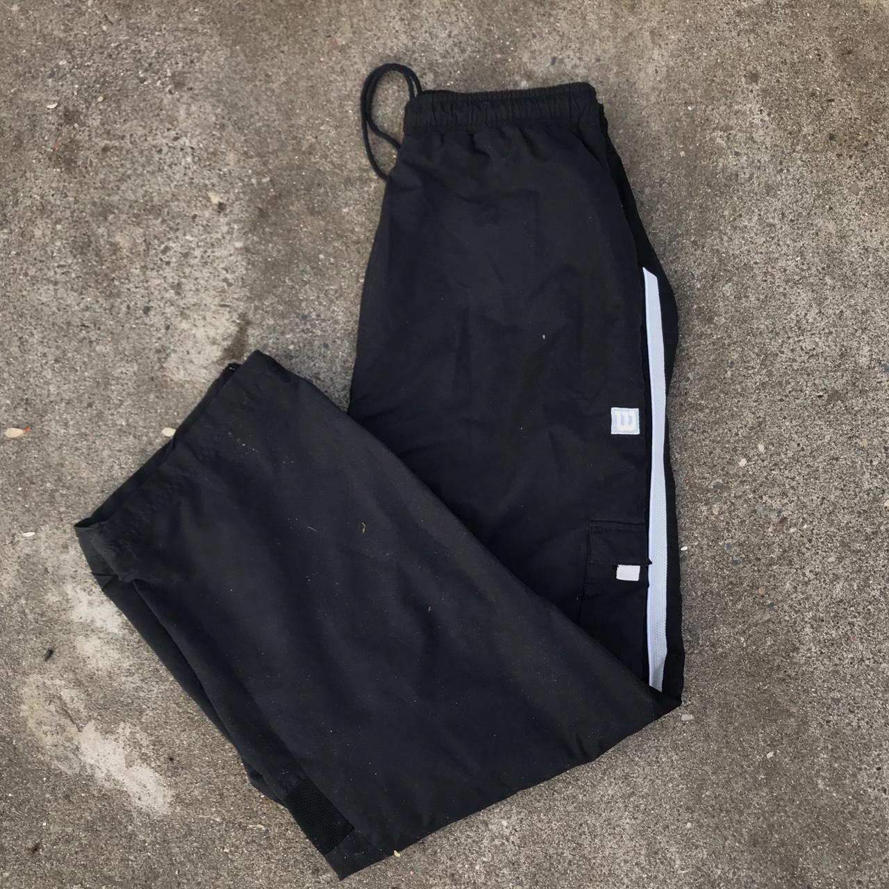 90s Wilson track pants. These have a nice baggy fit... - Depop