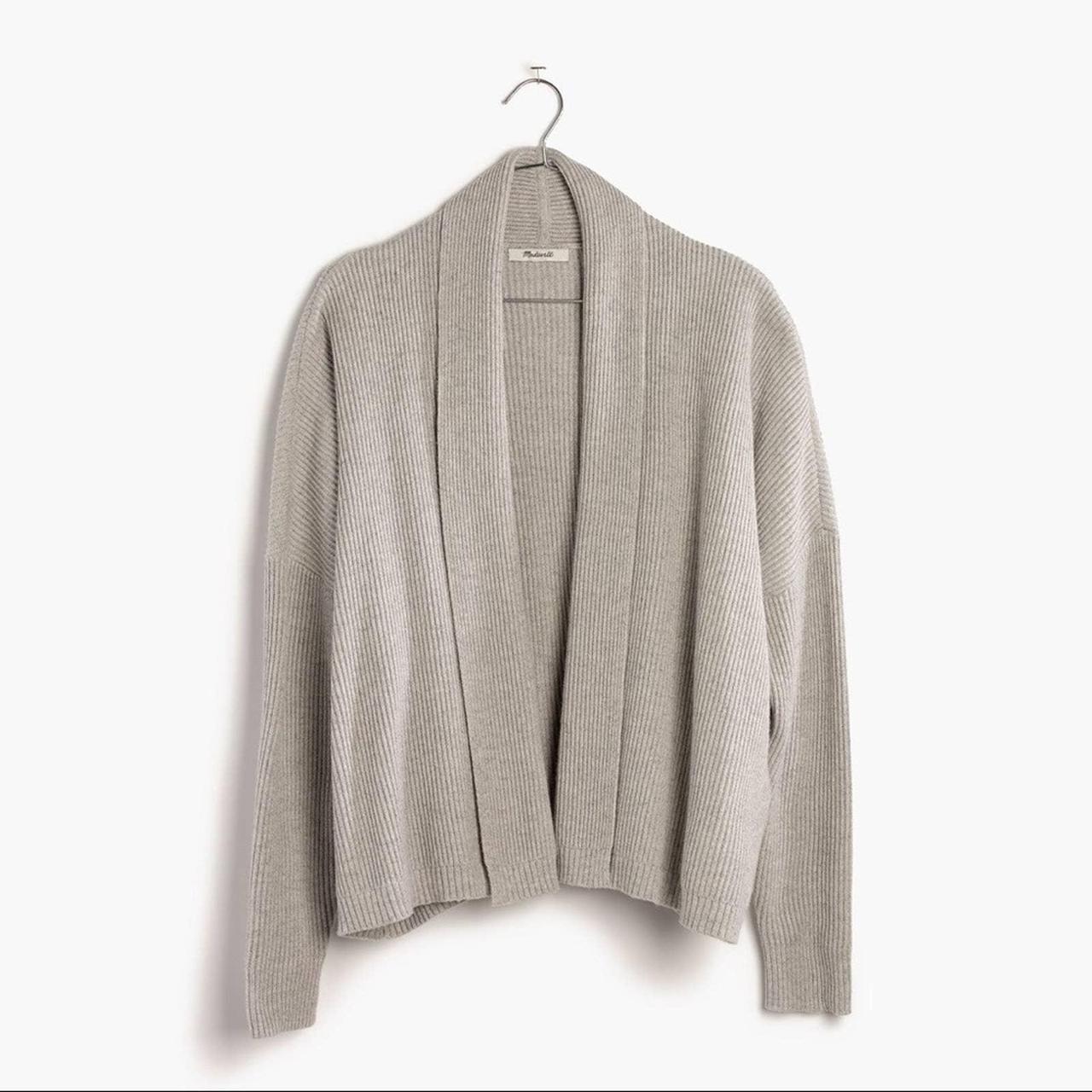 madewell grey cardigan