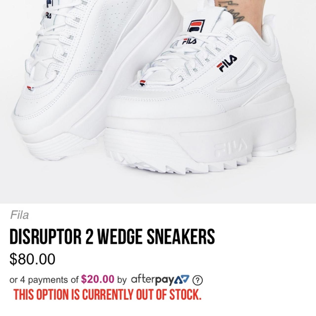 disruptor 2 wedge sneakers