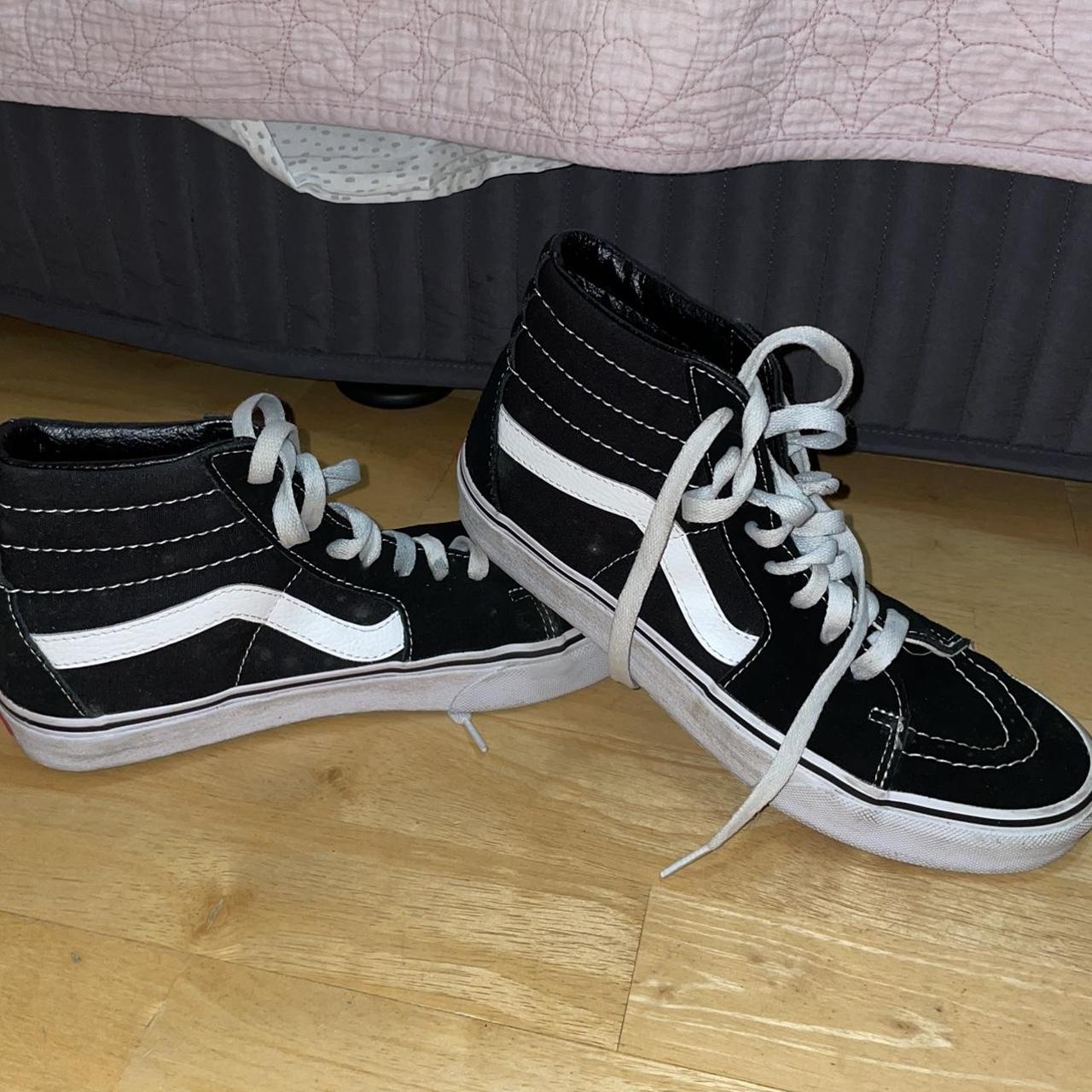 High top vans! Worn twice, just not my style... - Depop