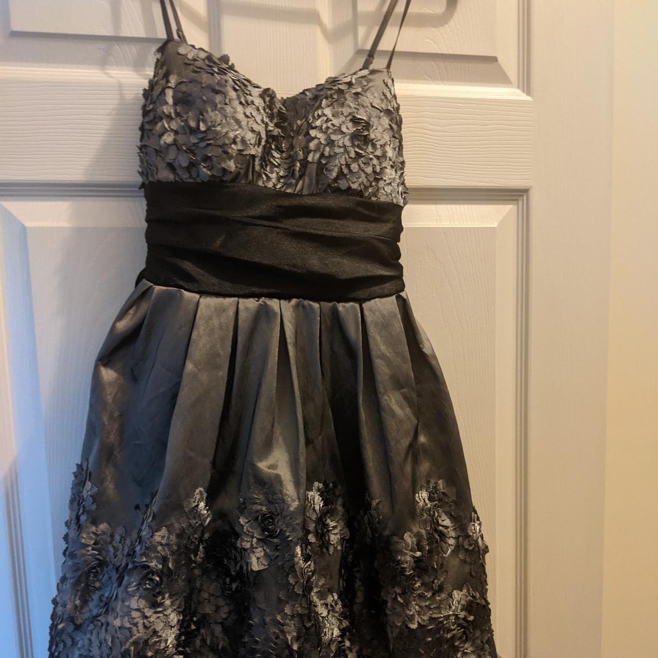 Macy's Women's Silver and Grey Dress Depop