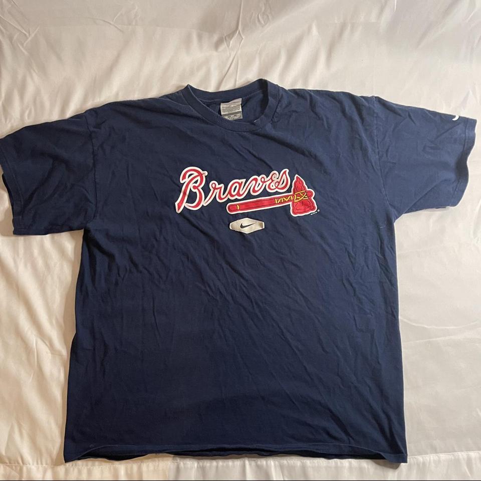 Vintage Atlanta Braves Nike T-Shirt ⚾️🪓🏟️ Size M 21 - Depop