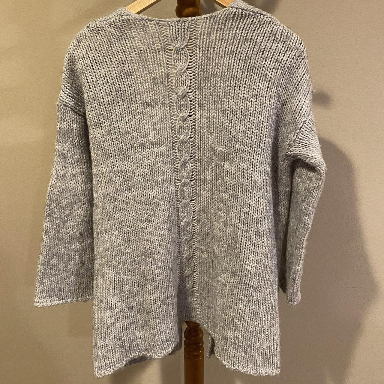 Chunky cable knit cardigan Aerie open cardigan in a... - Depop