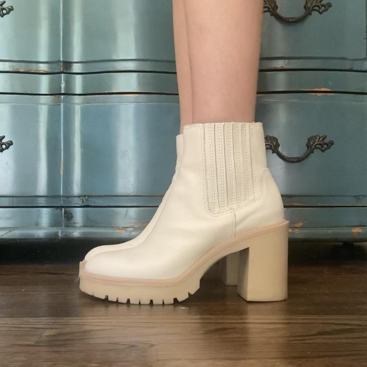Dolce Vita Women's White and Cream Boots (3)