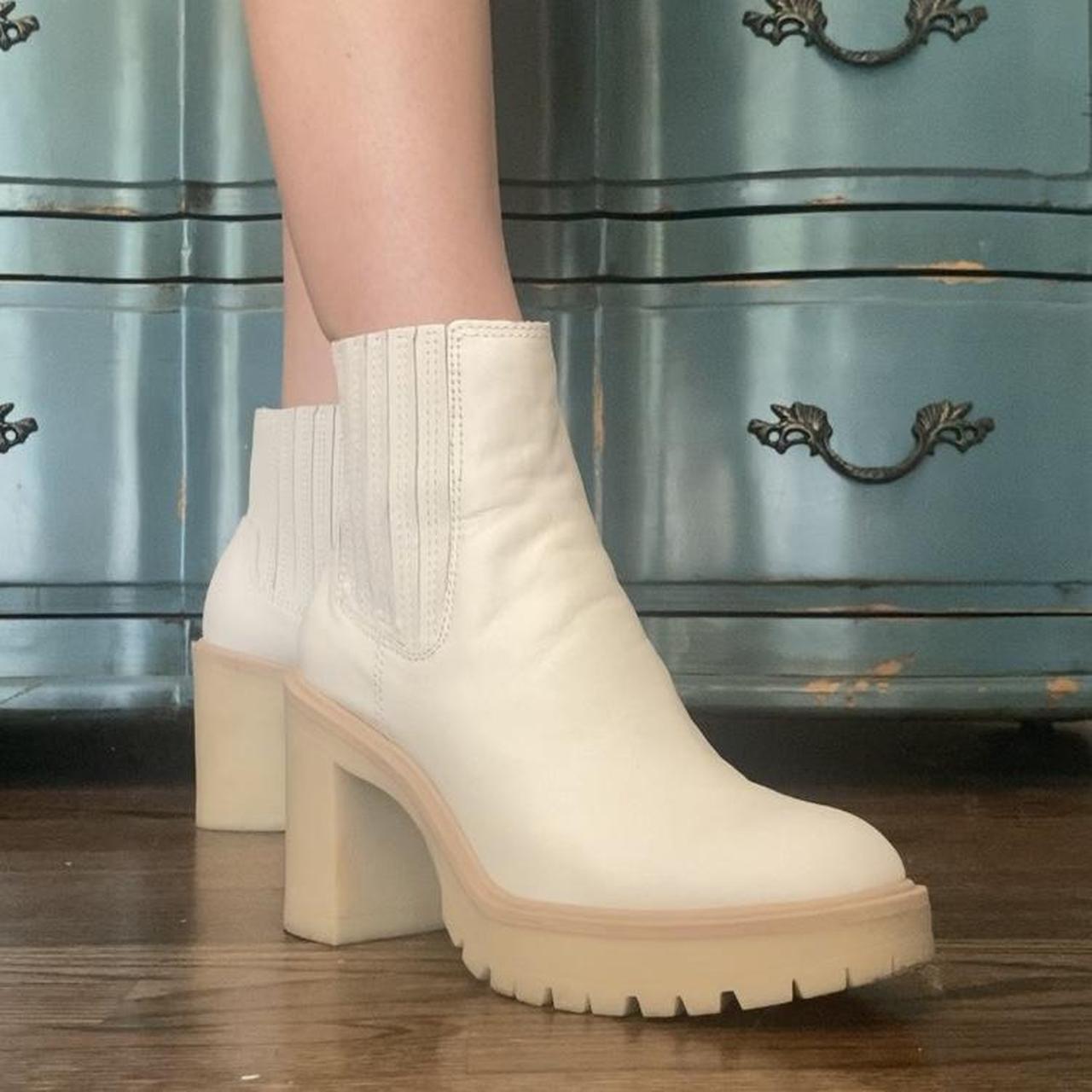 Dolce Vita Women's White and Cream Boots (4)