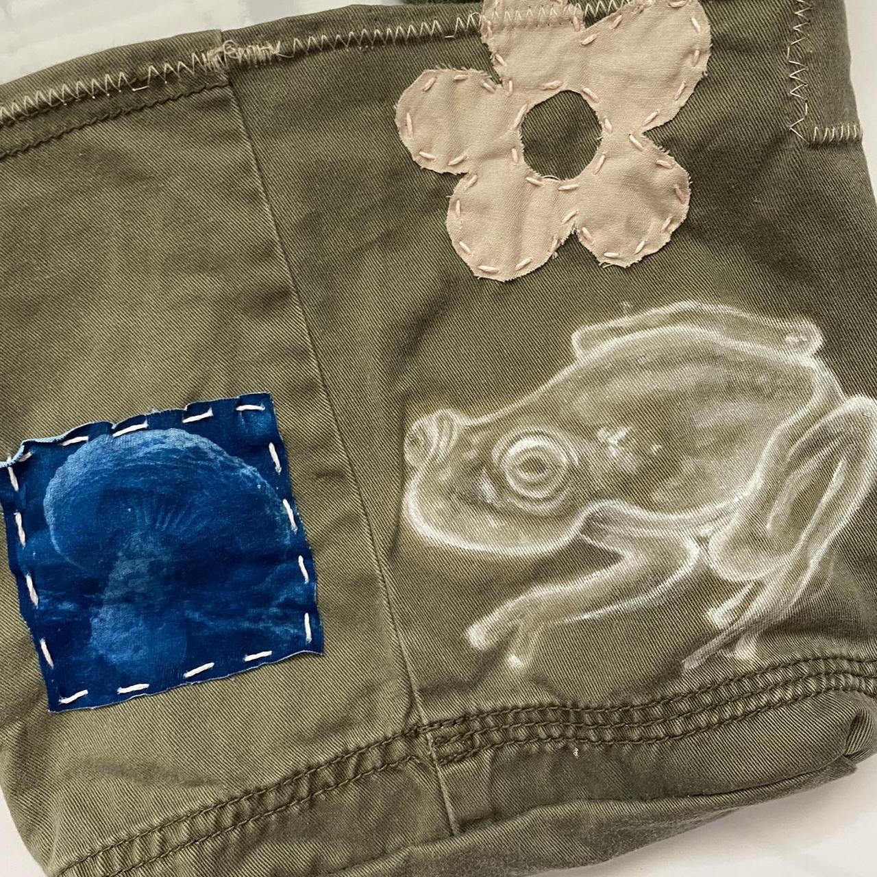 olive green crossbody mini bag ! 🐸 handmade from... Depop