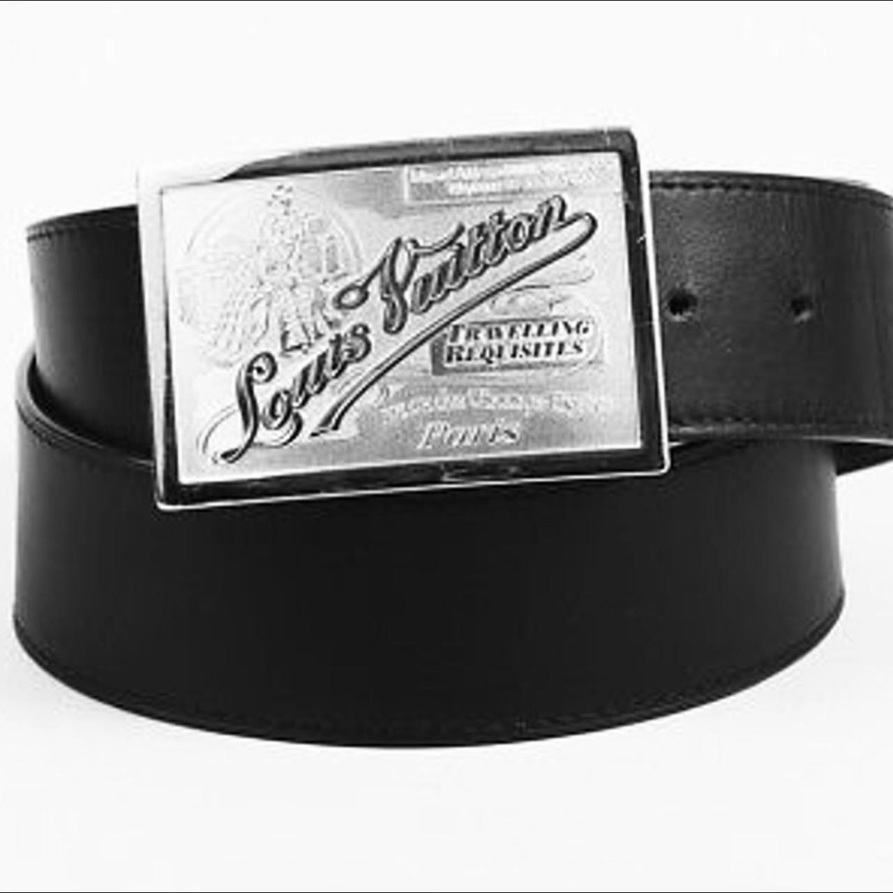 Louis Vuitton traveling requisites belt Black Leather ref.262233