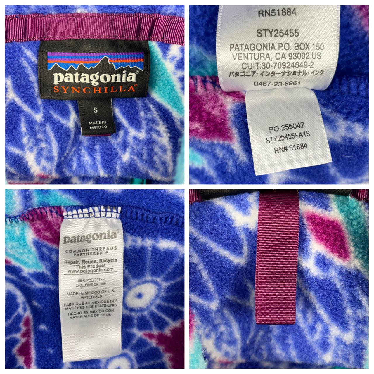 Patagonia Synchilla Moon Owl Harvest Blue Moon... - Depop