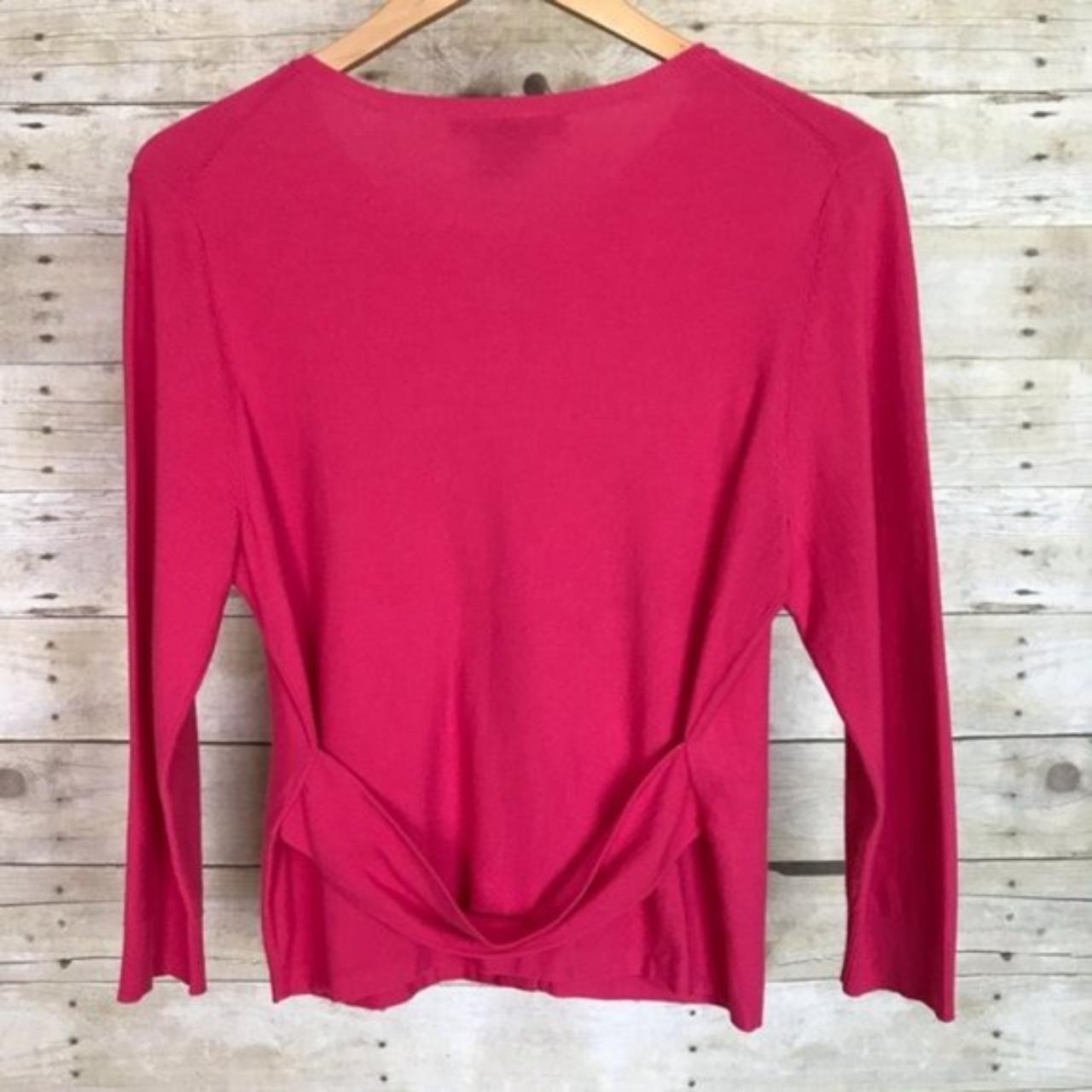 Etcetera E3 Bright Pink Cardigan Button Up with... - Depop