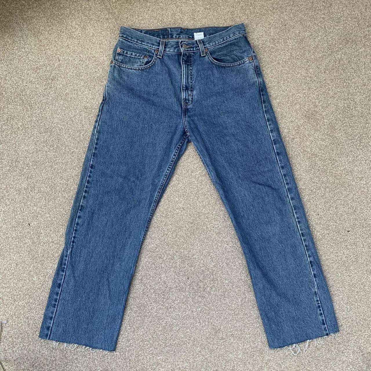 Vintage Levi’s 505 Cropped Jeans (32 Waist & 38... - Depop