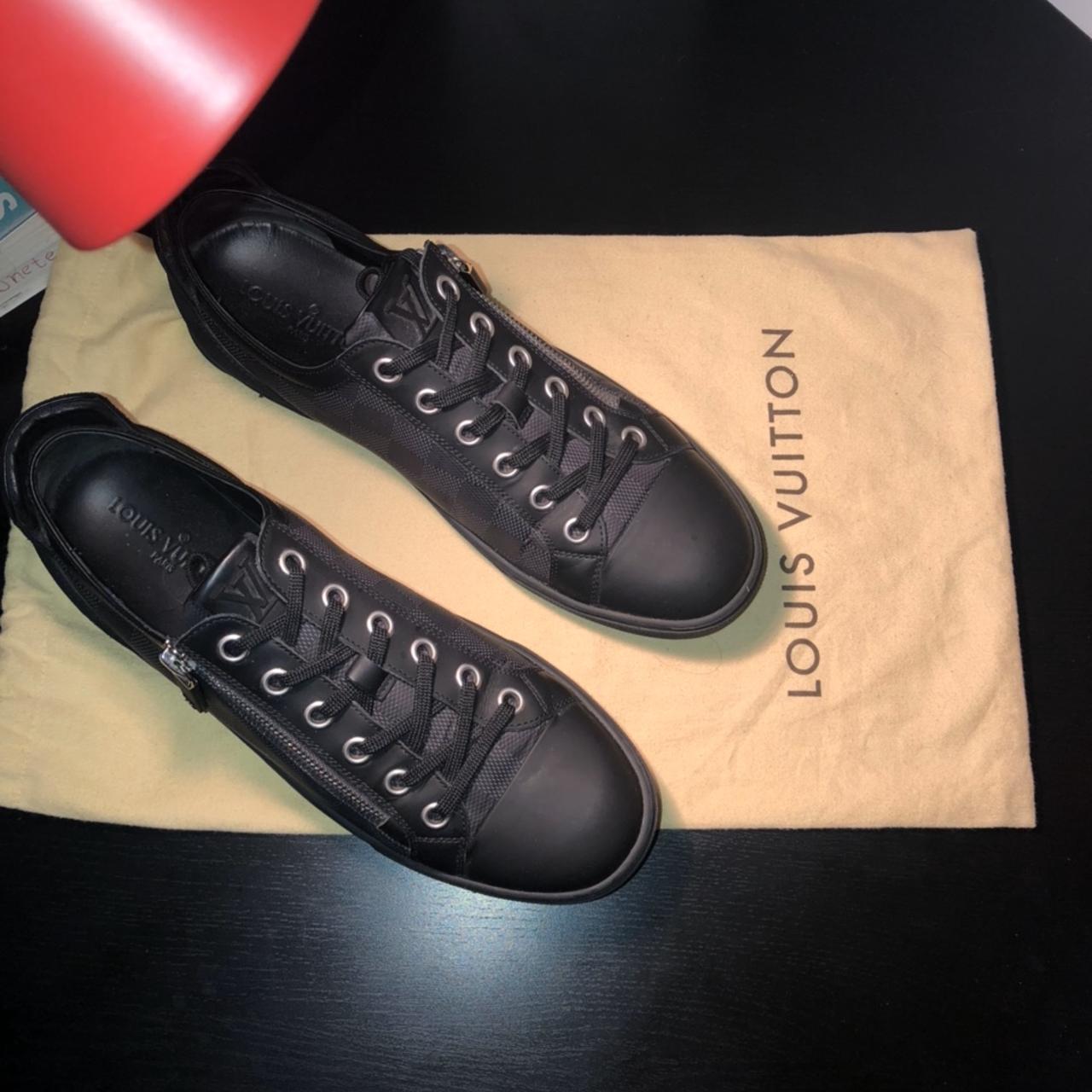 Louis Vuitton Damier Sneakers — 100% authentic Worn - Depop