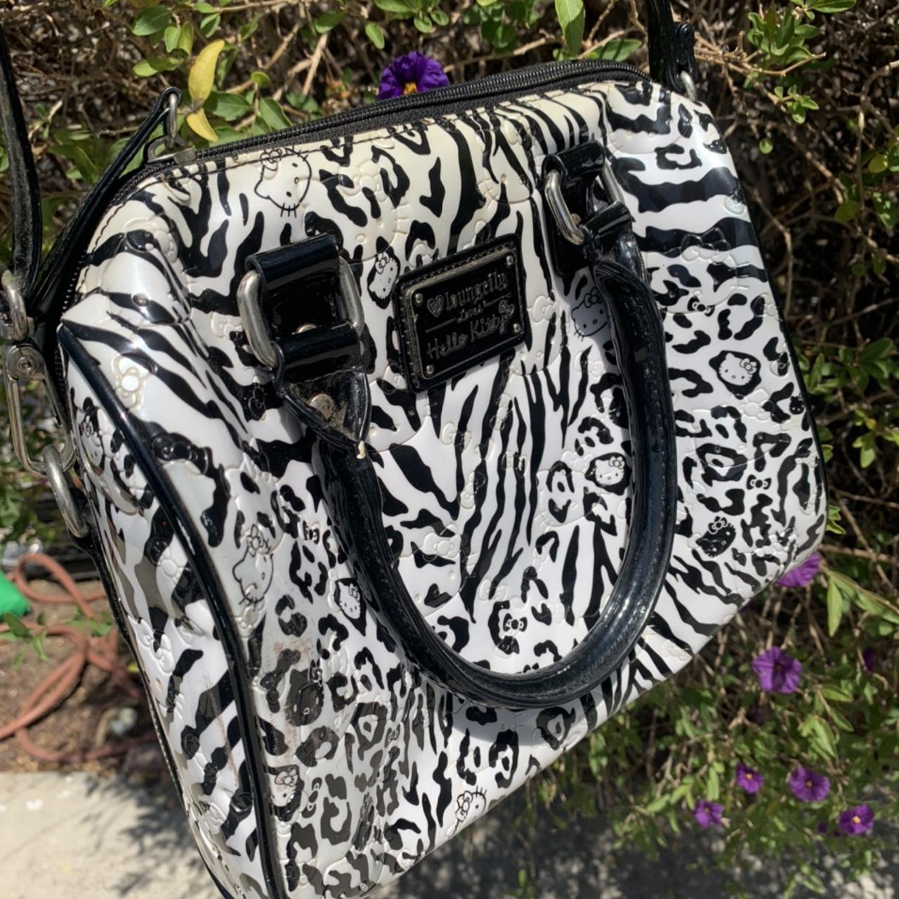 Loungefly Loves emo goth Hello Kitty Zebra Print Depop