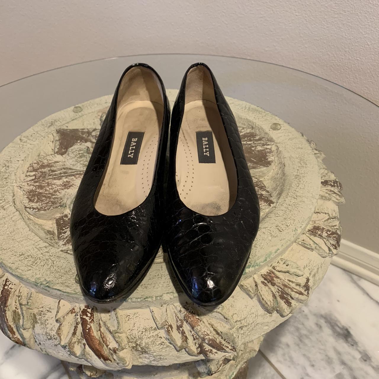 Bally Patent Leather Heeled Flats These Bally flats... - Depop