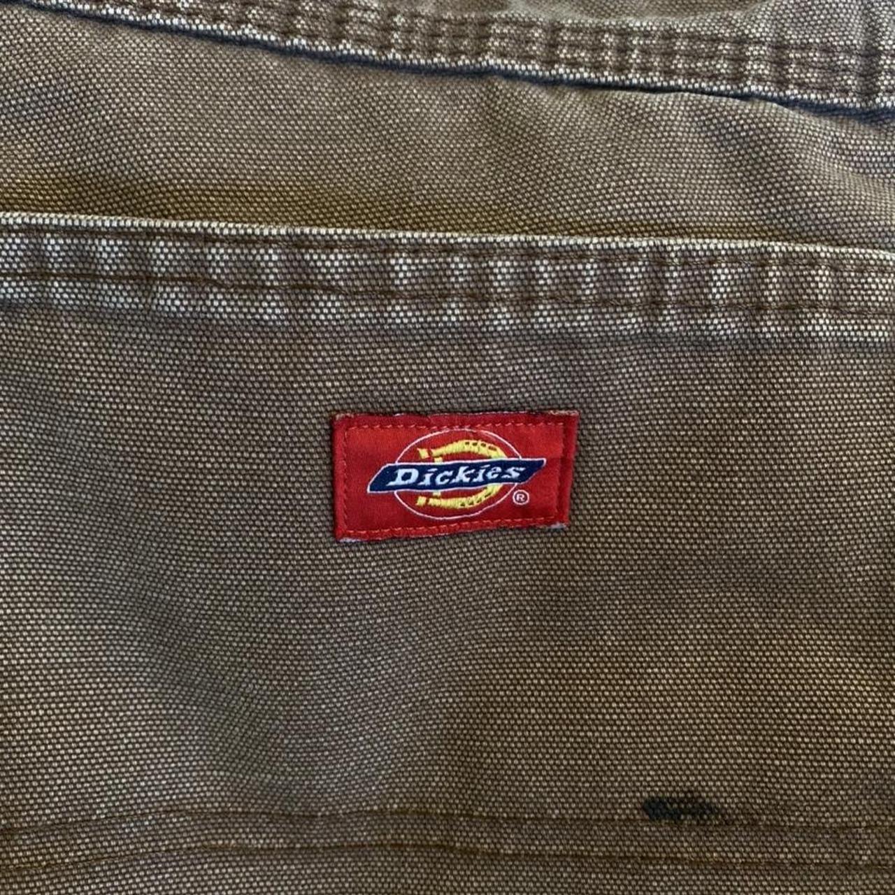 brown Dickies work pants. a couple of holes and some... - Depop
