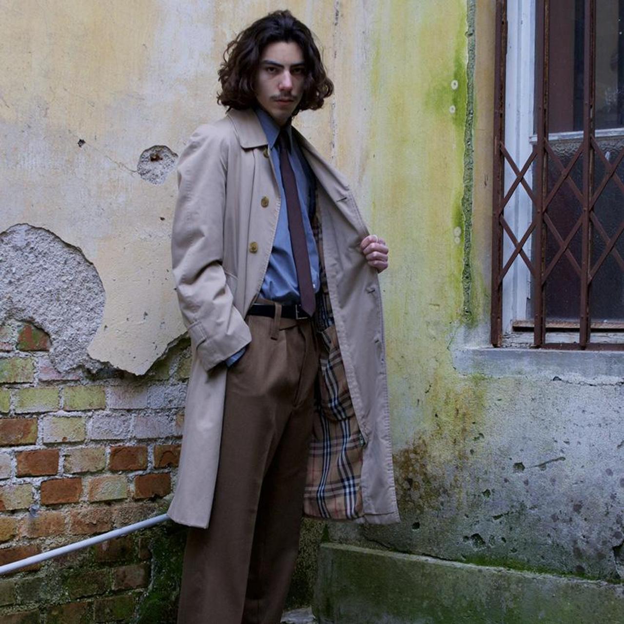 48 Burberry 80s Wool Liner Balmacan coat