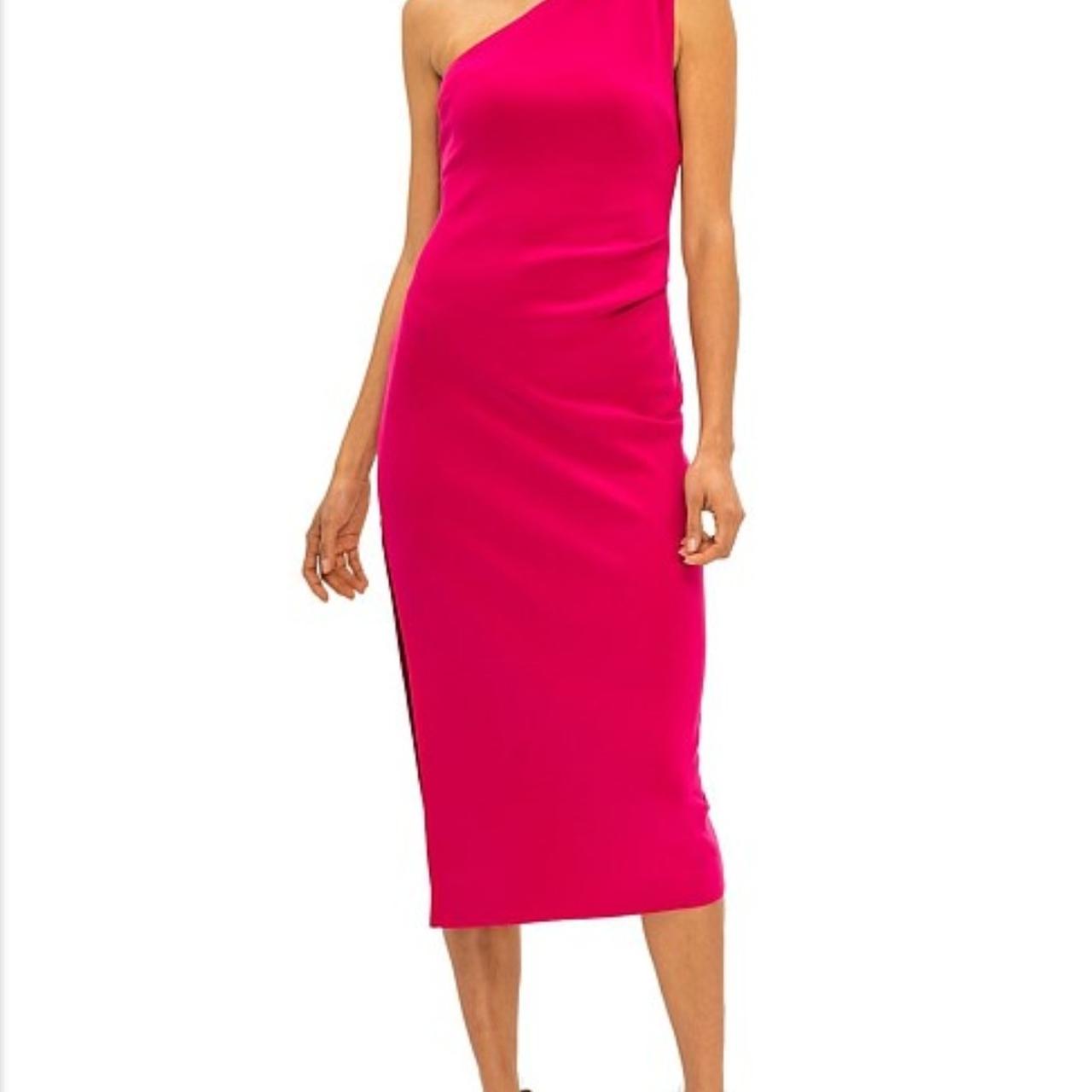 Ulla asym cheap midi dress