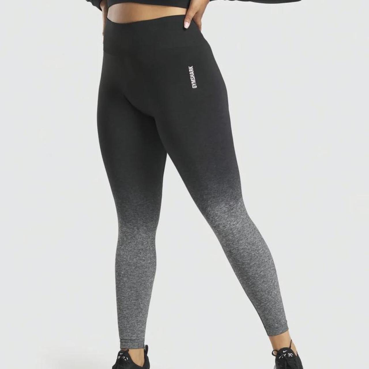 black Gymshark leggings size XS only worn once No - Depop