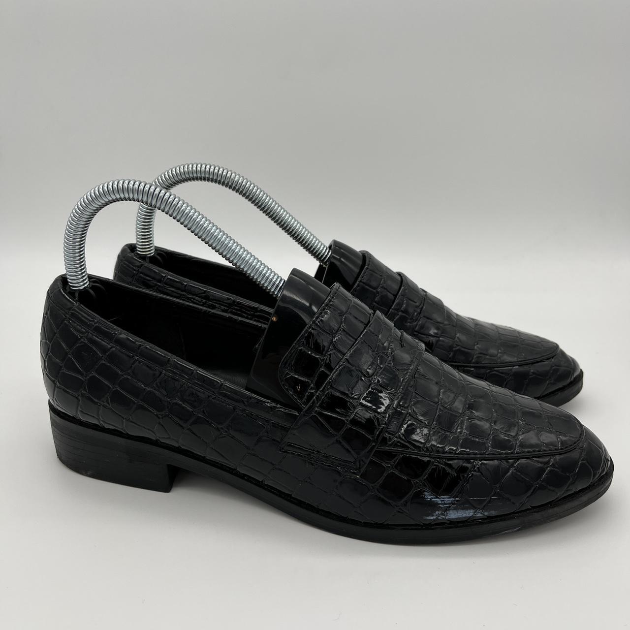 Product Image 1 - Black Loafers

•Women’s ALDO Black Reptile