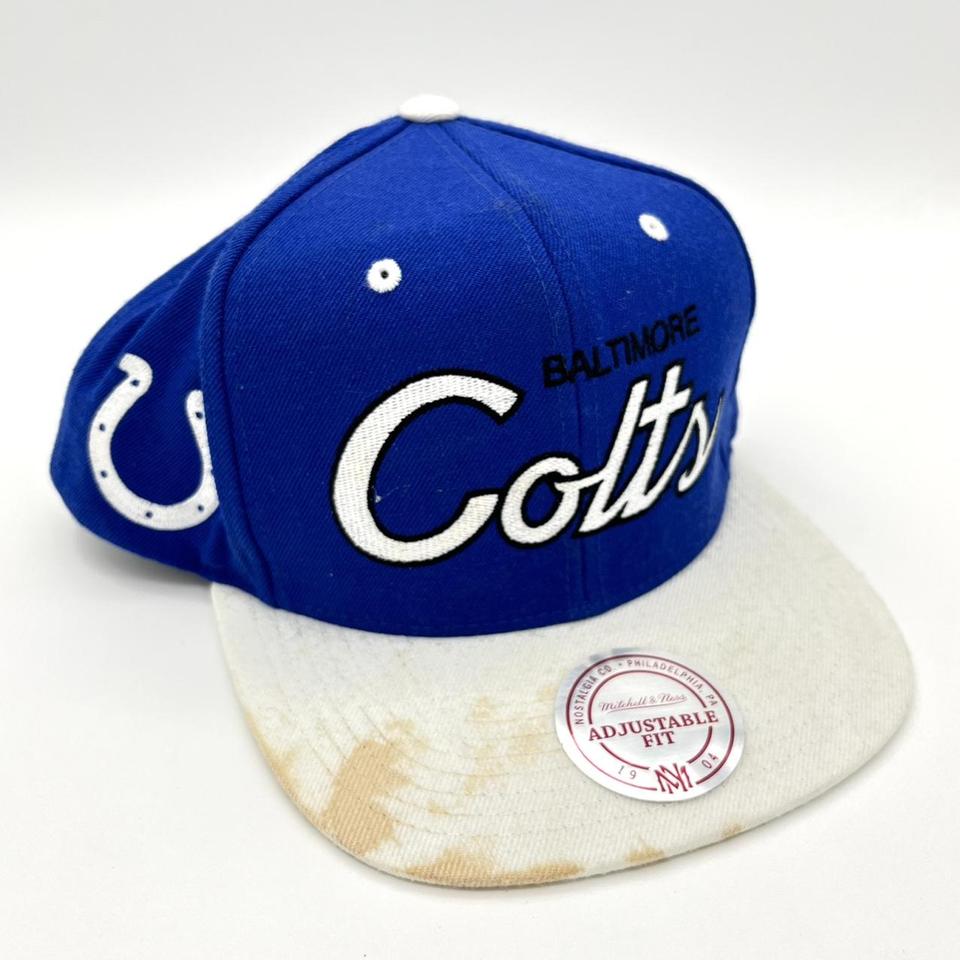 Baltimore Colts 2T TEAM ARCH SNAPBACK Adjustable Hat by Mitchell