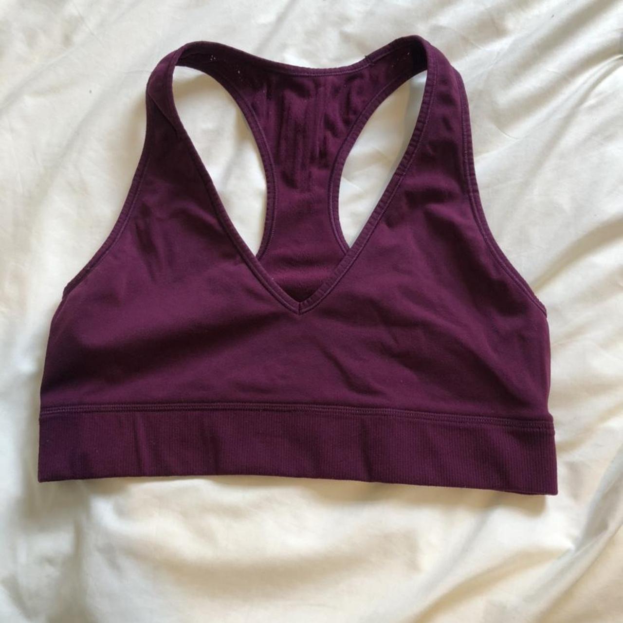 Beautiful purple Lululemon sports bra size 10. Lulu... - Depop