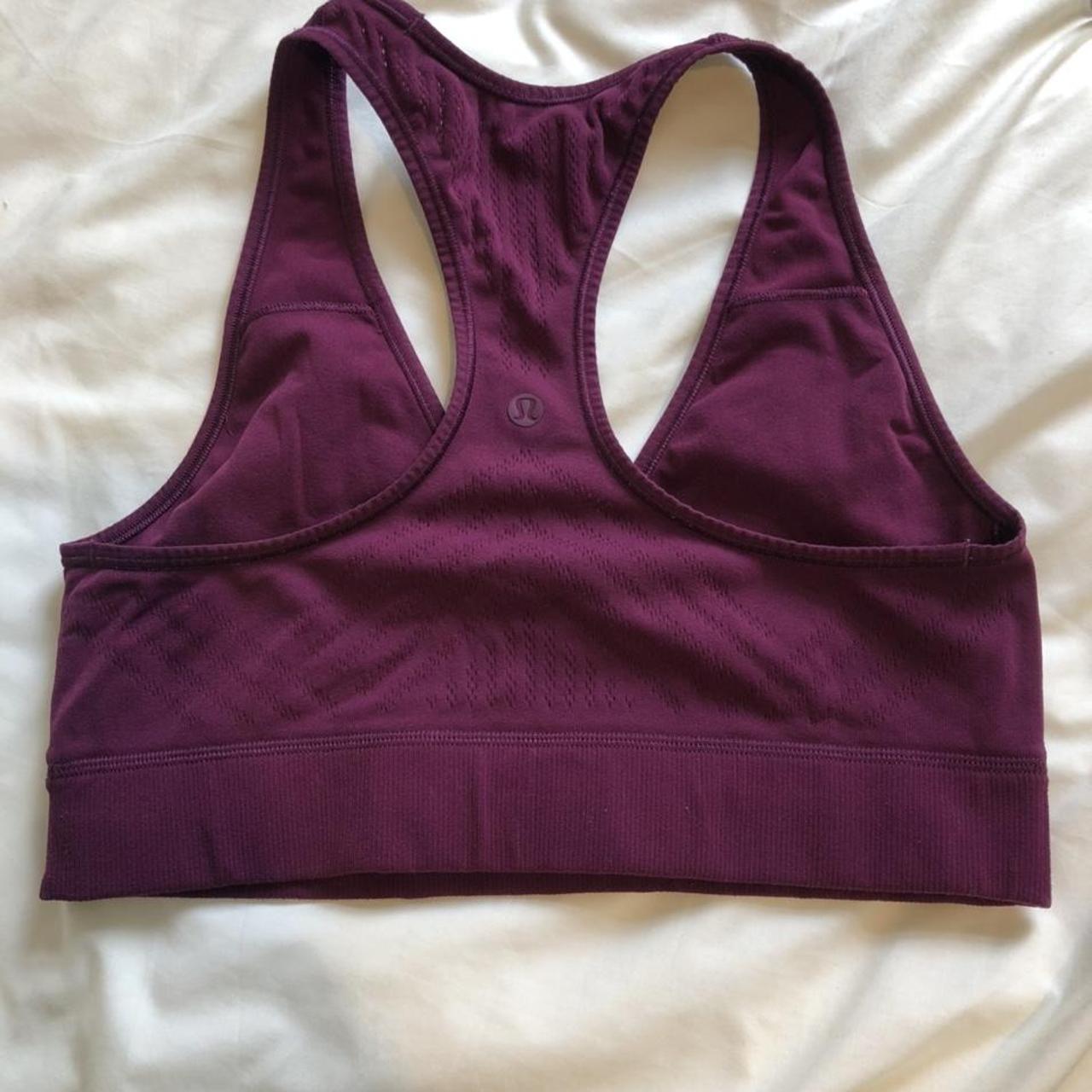 Beautiful Purple Lululemon Sports Bra Size 10 Lulu Depop