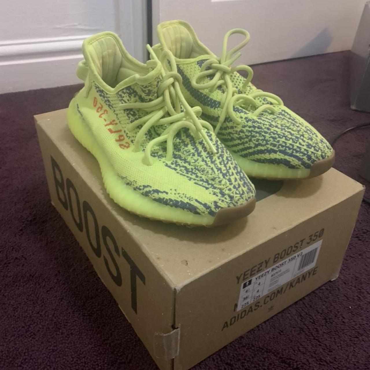 Lime discount yellow yeezy