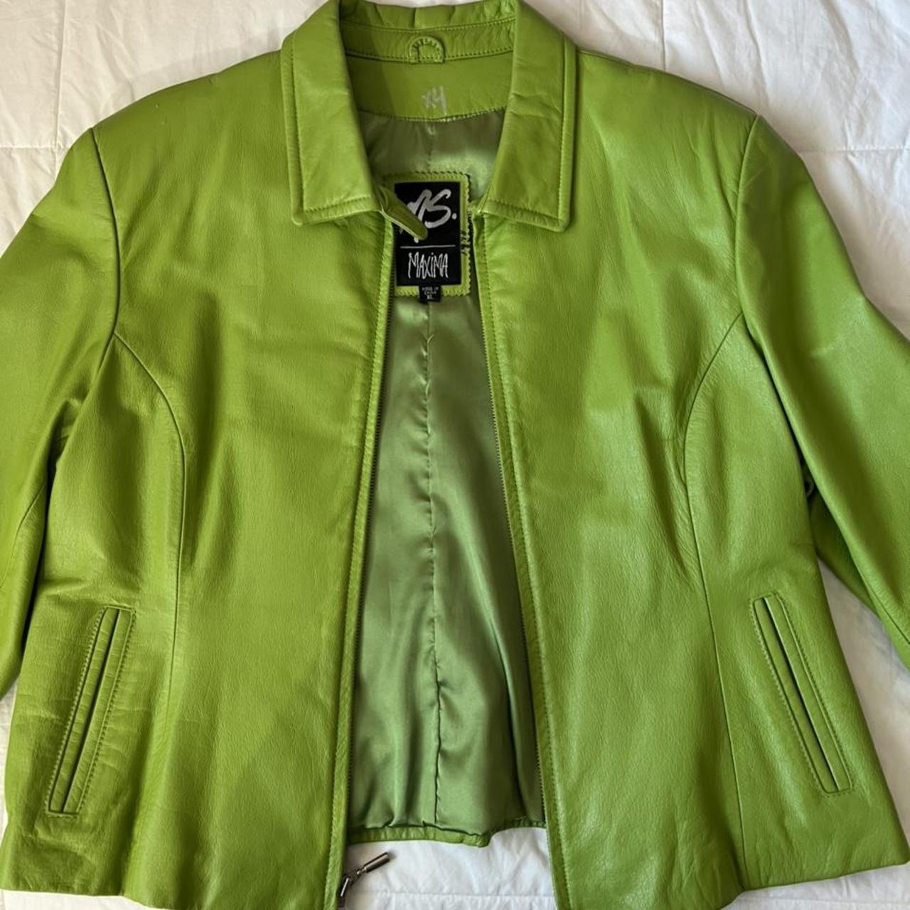 Max Studio Women's Green Jacket | Depop