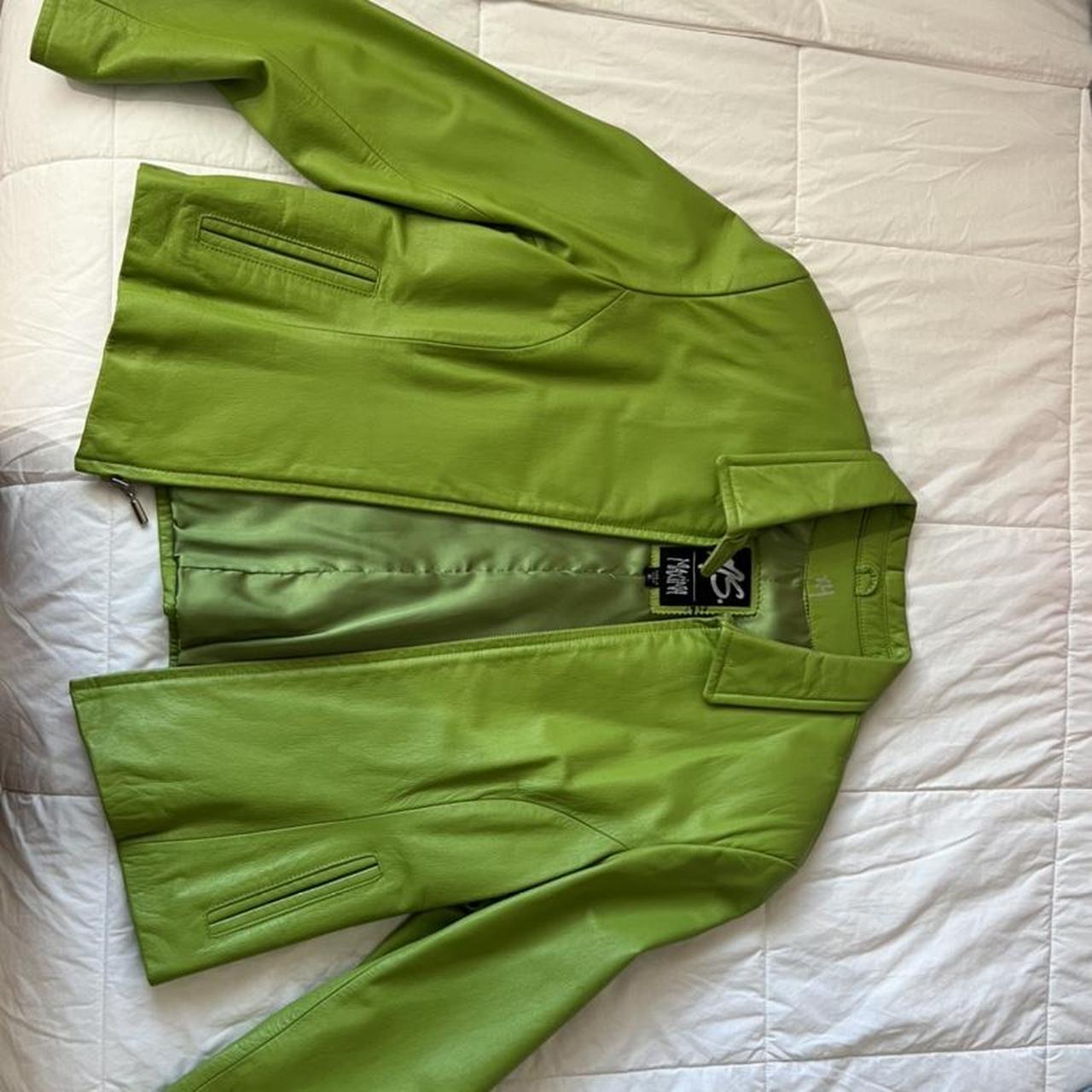 Max Studio Women's Green Jacket | Depop