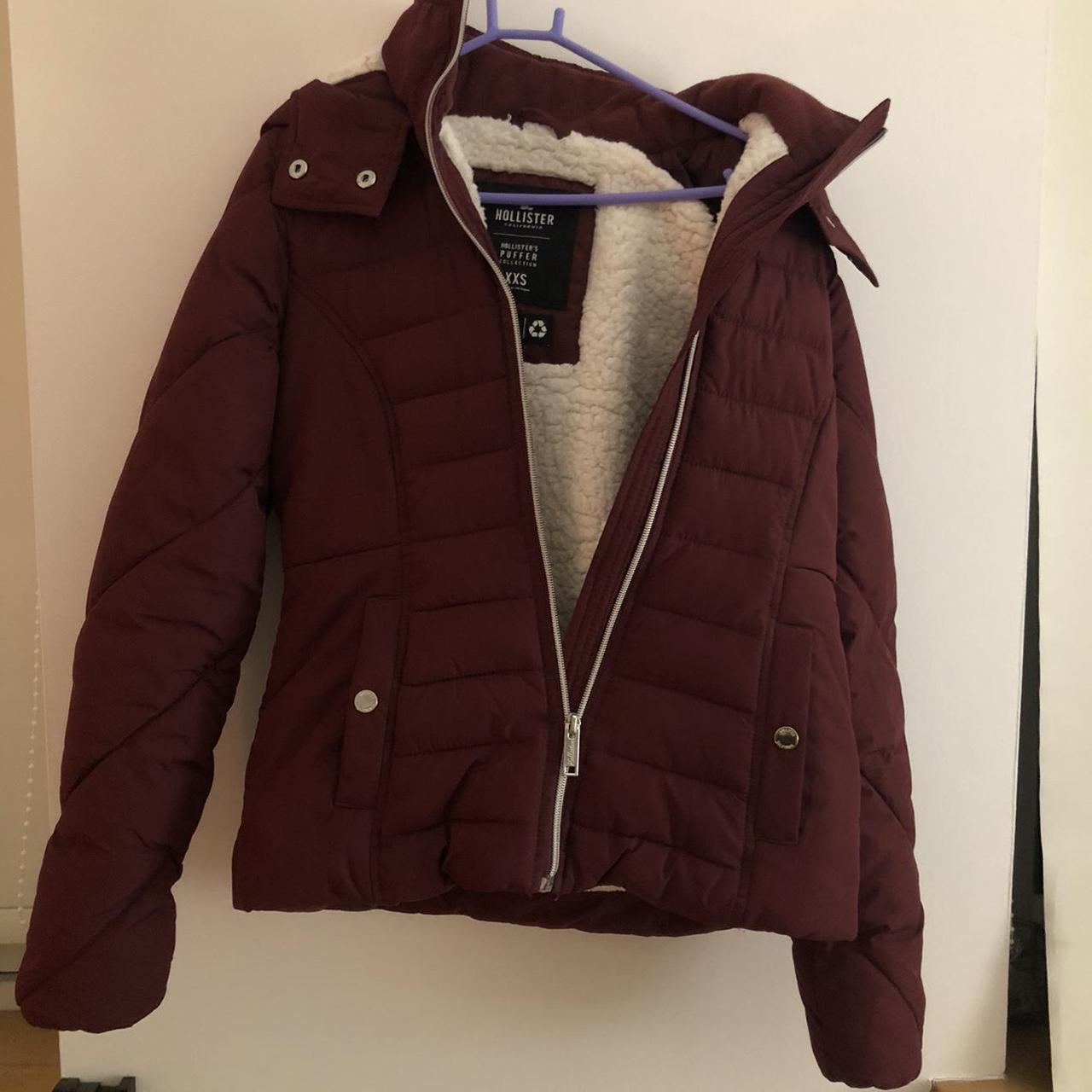 hollister maroon jacket