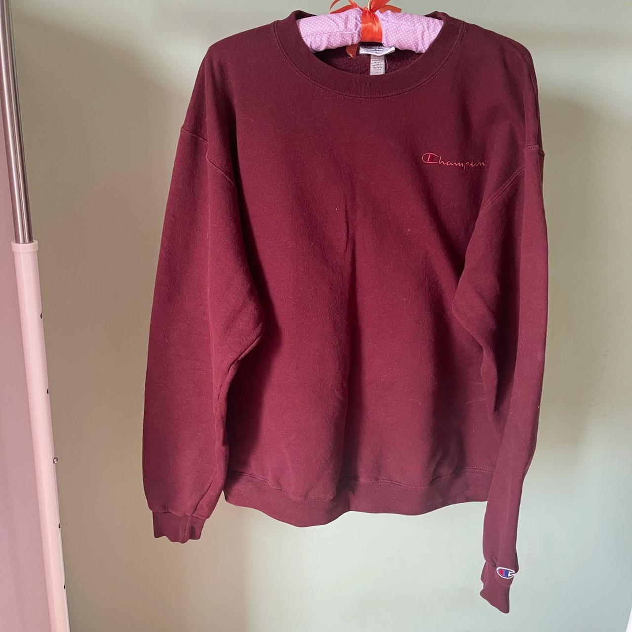 Champion sweatshirt cheap womens burgundy