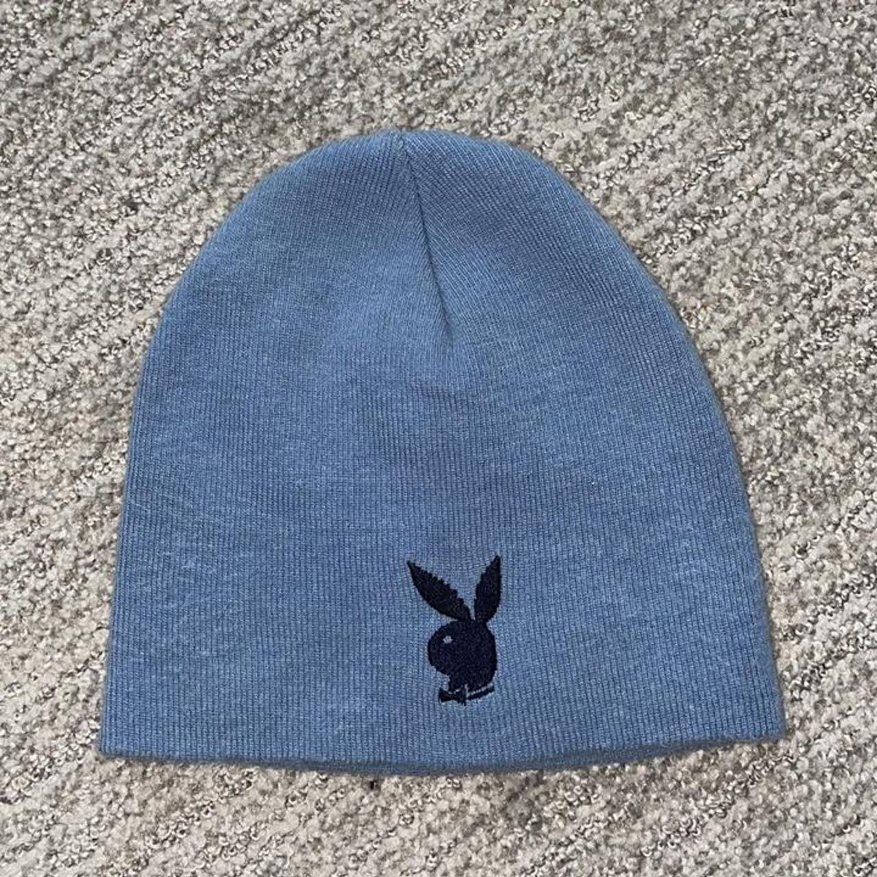 blue playboy bunny beanie