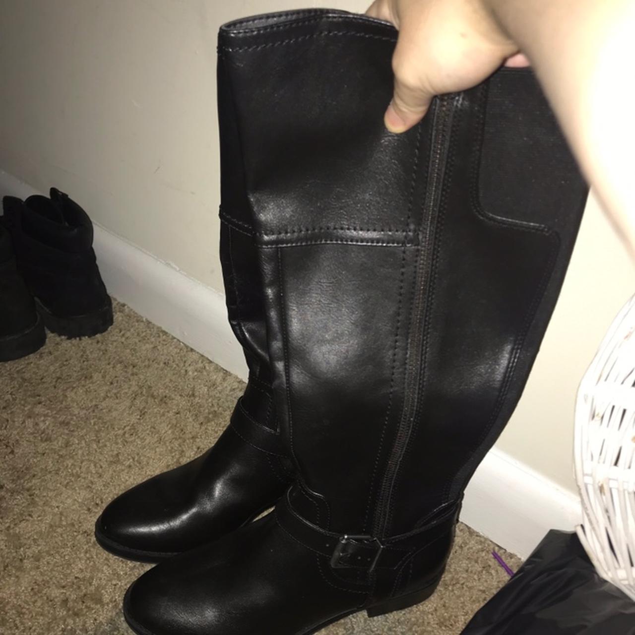 mens black knee high boots