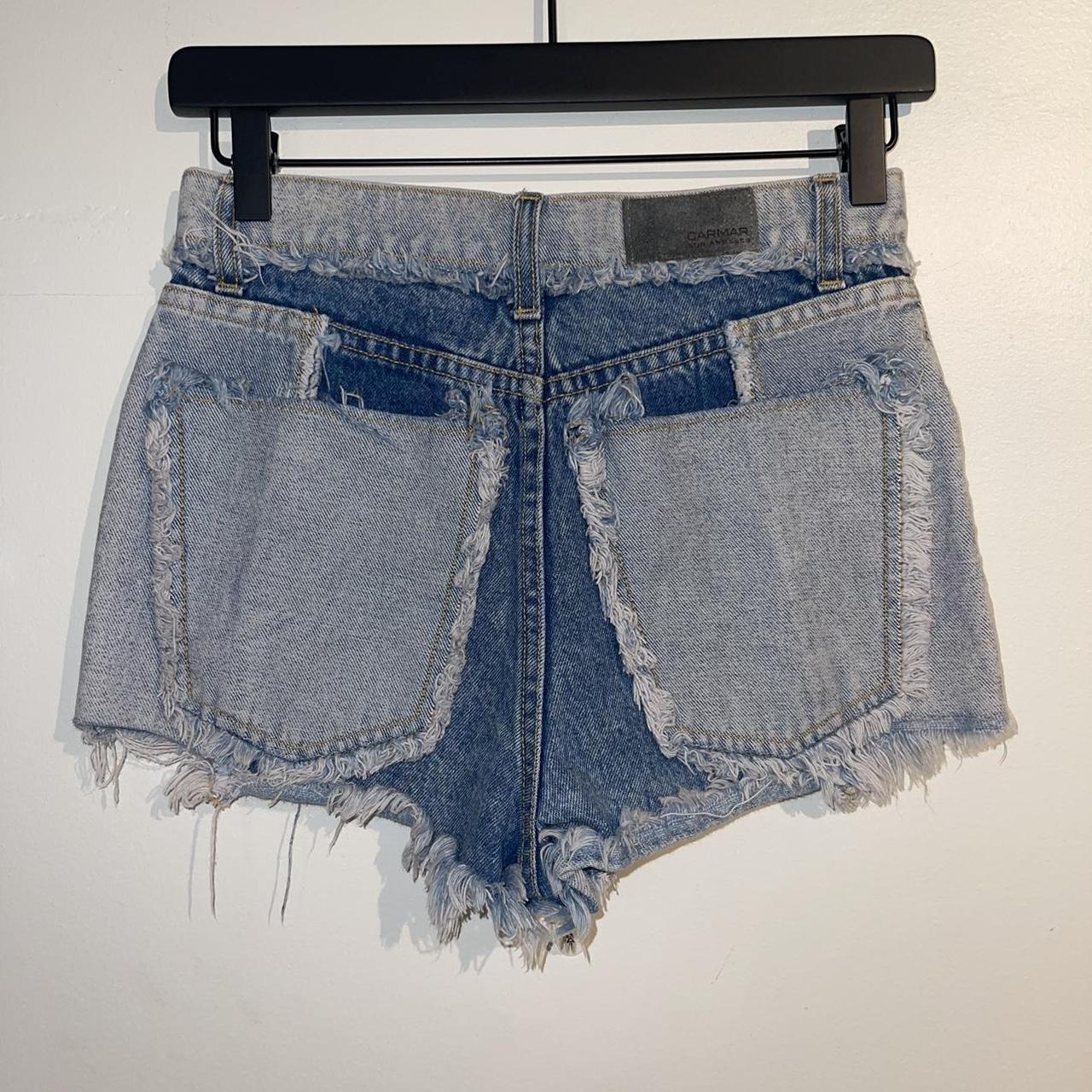 Urban Outfitters Women's Blue and Navy Shorts | Depop