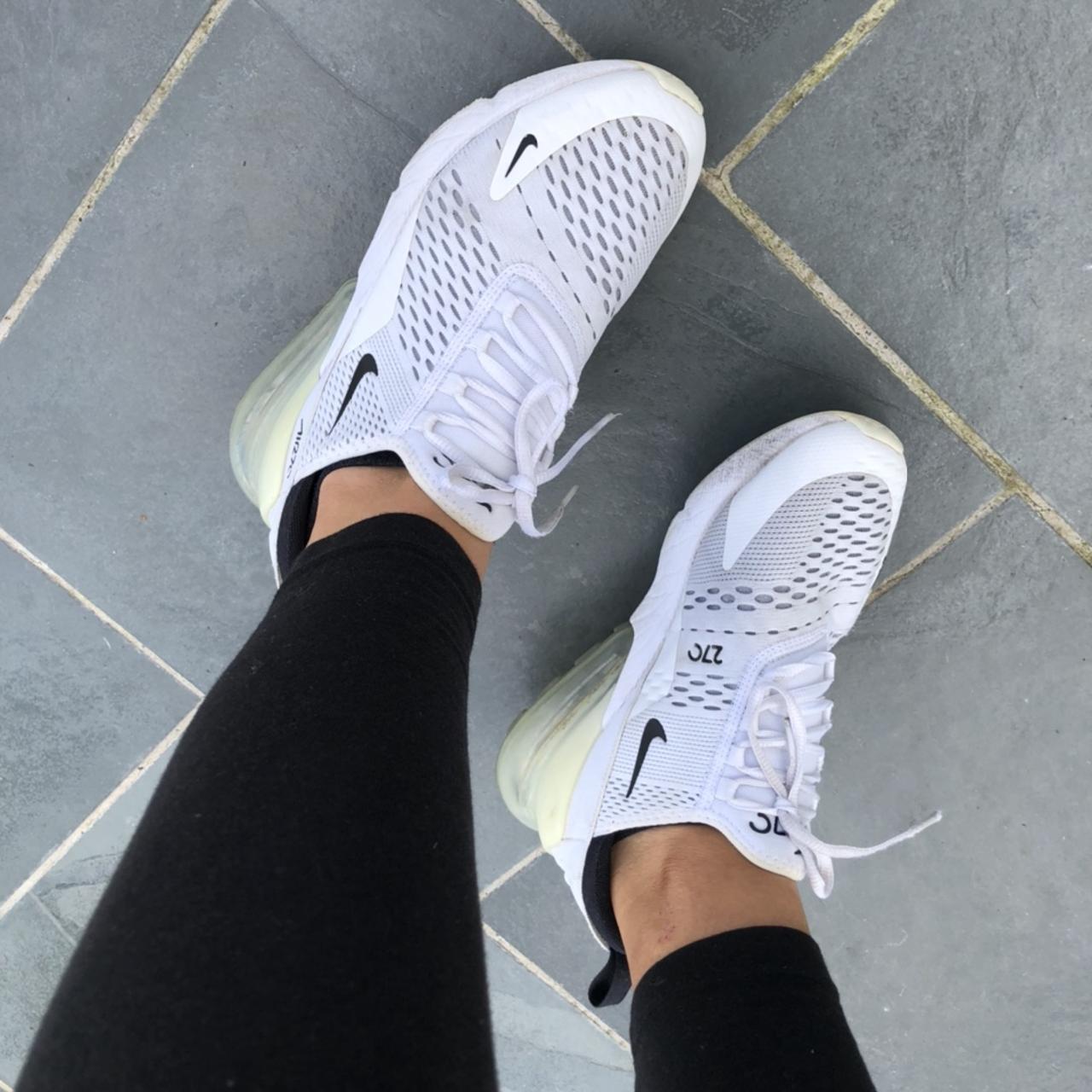 Women's White and Black Trainers | Depop