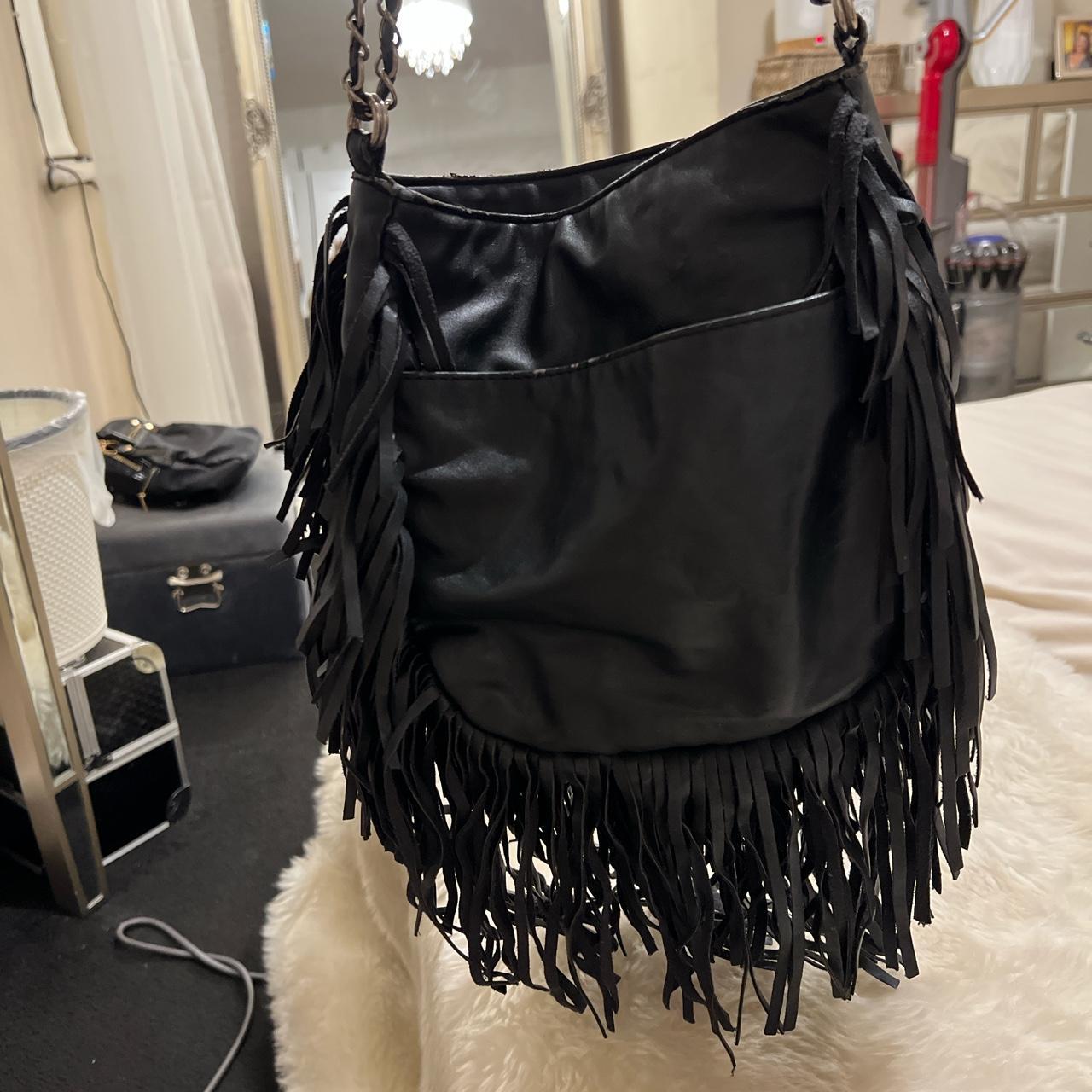 Urban outfitters dena & ozzy black shoulder tassel... - Depop