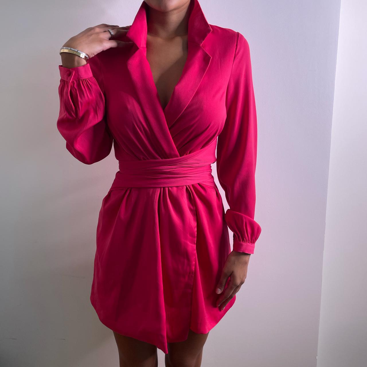 Oh Polly Women's Pink Dress Depop