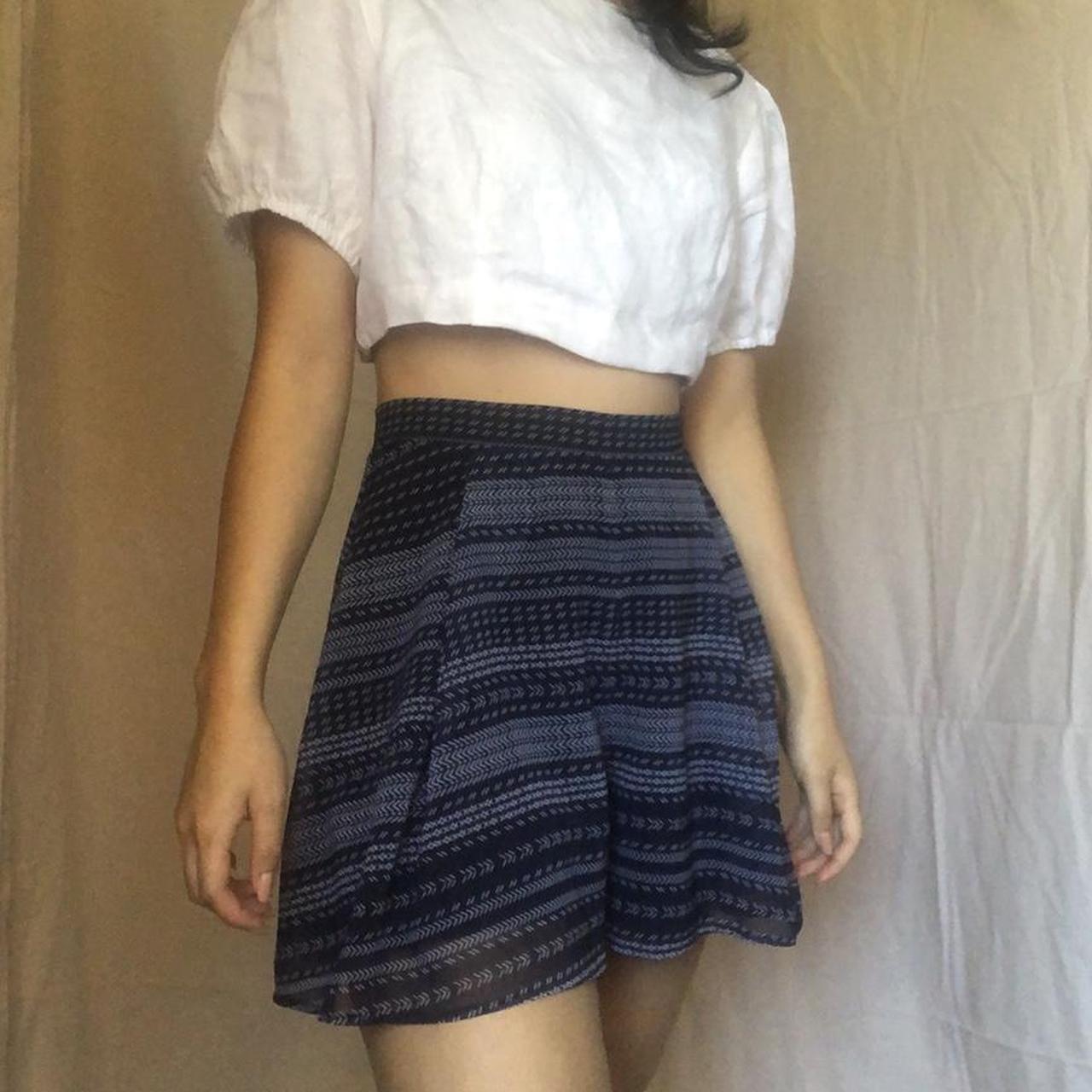 Women S Blue And Navy Shorts Depop   P0 