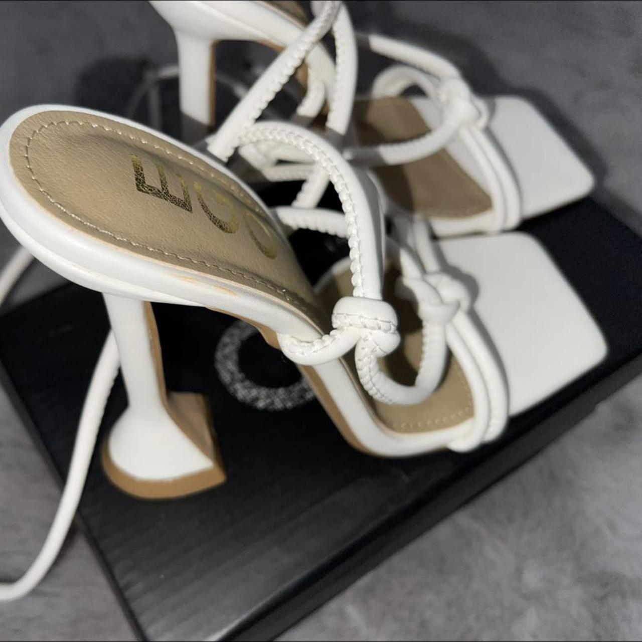 fiat lace up square toe sculptured heel