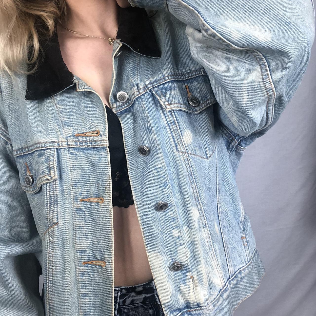 Vintage 90 S Bill Blass Denim Jean Jacket 100 Depop   P0 