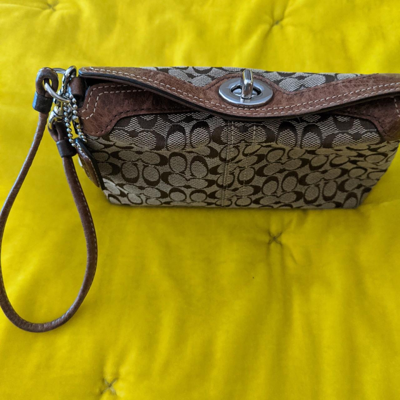 This is an authentic Coach makeup bag. It s in. Depop