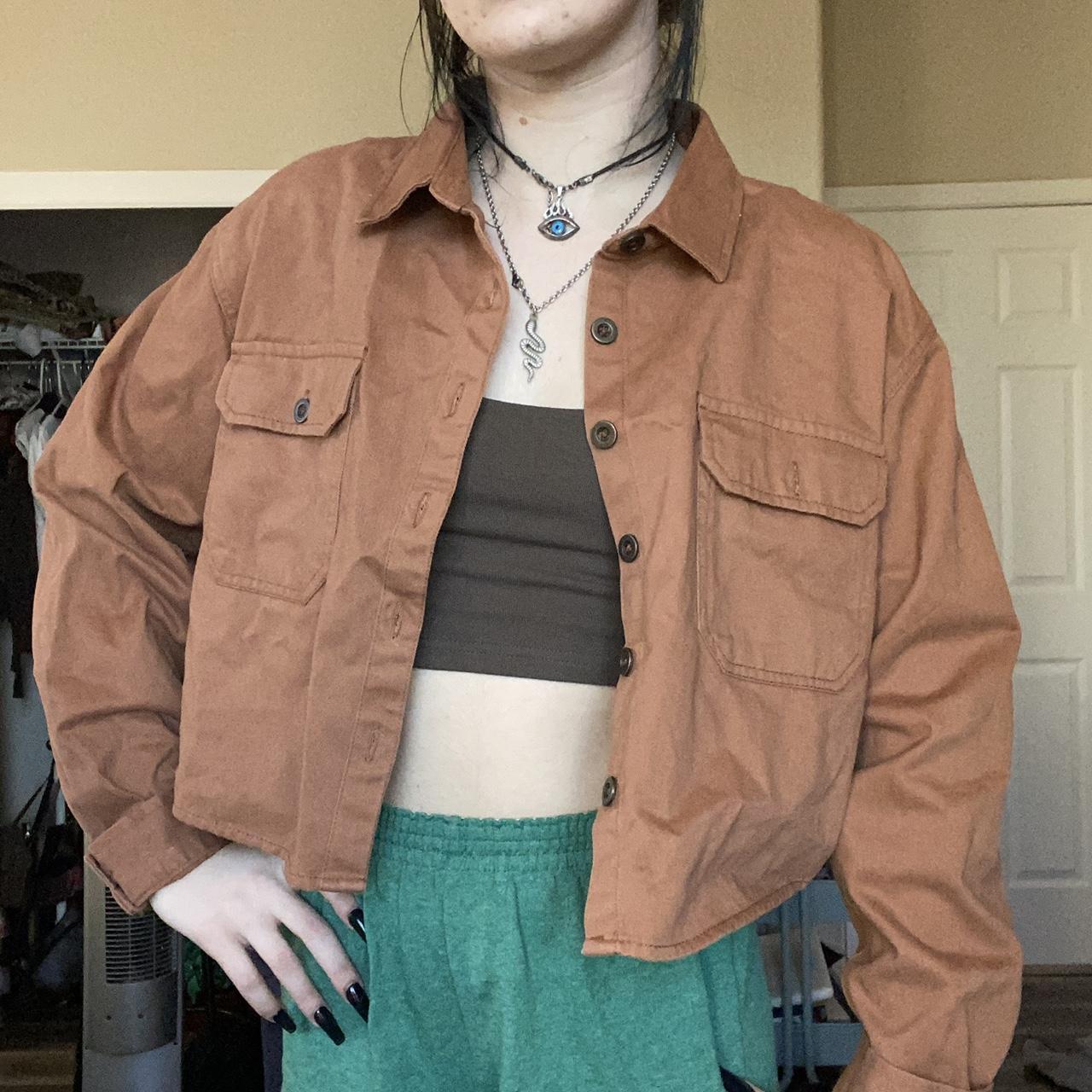 Forever 21 brown utility jacket! Nice lightweight... Depop